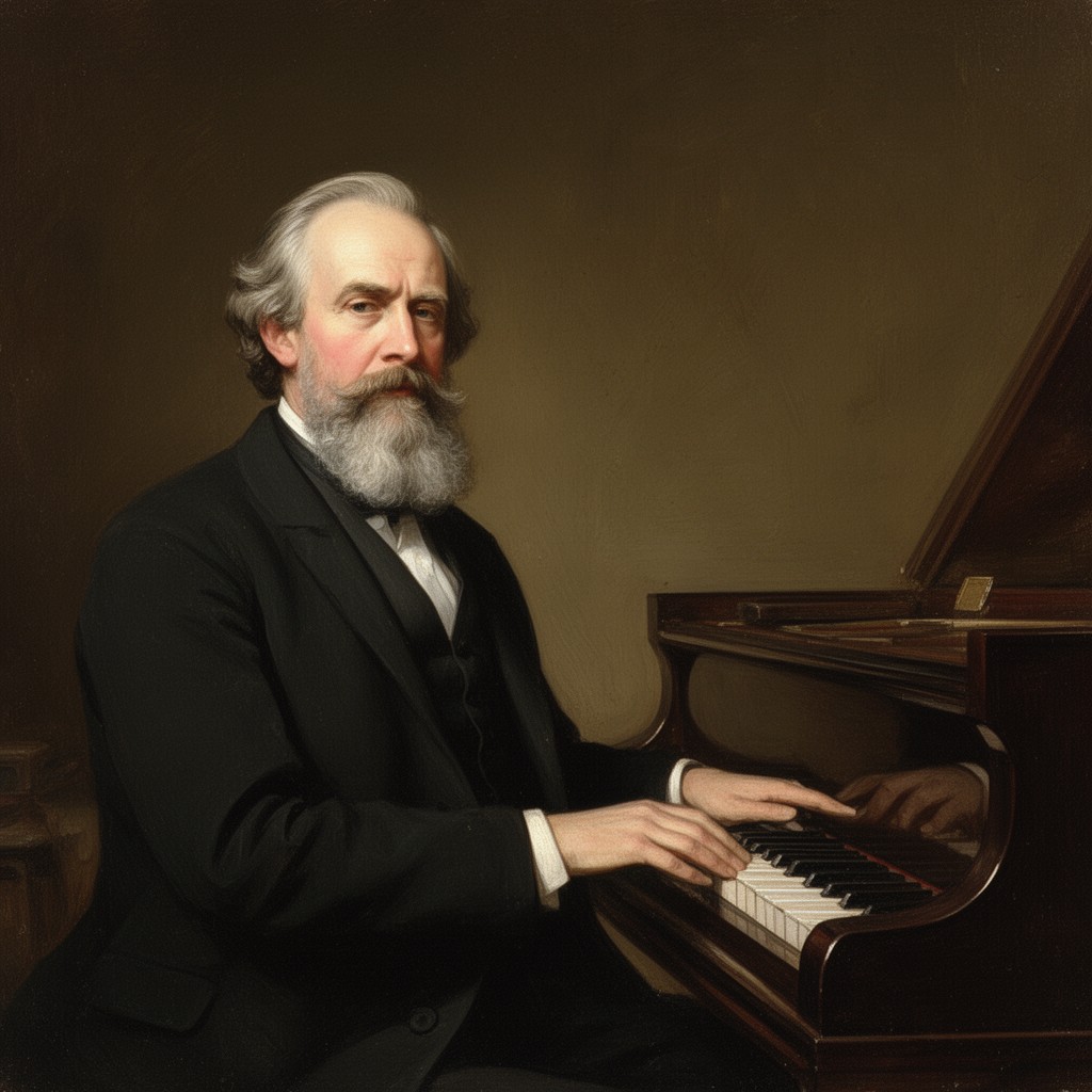 AI-generated illustration of Johannes Brahms
