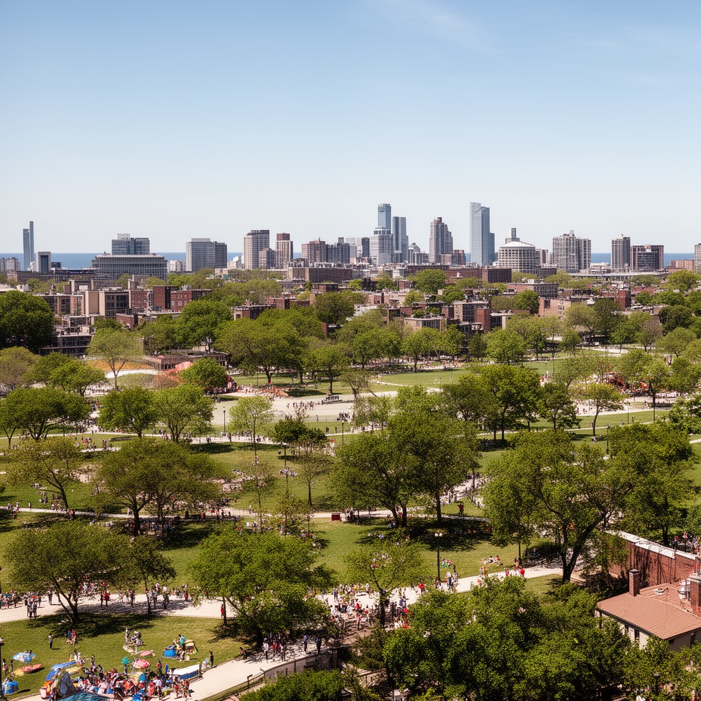 AI-generated illustration of Hyde Park