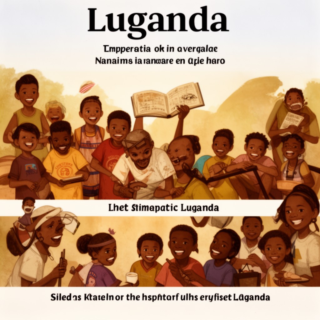 AI-generated illustration of Luganda