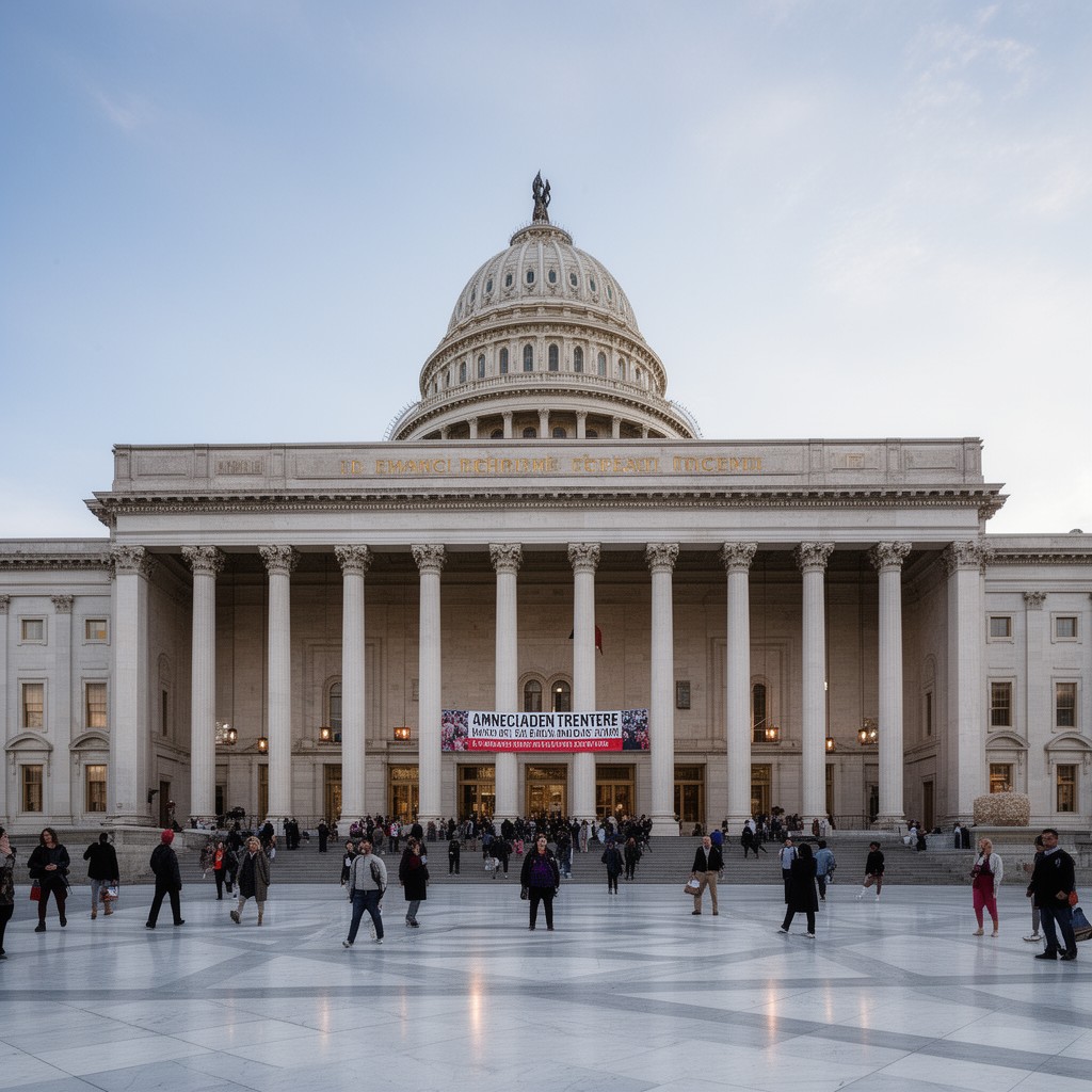 AI-generated illustration of Emancipation Hall