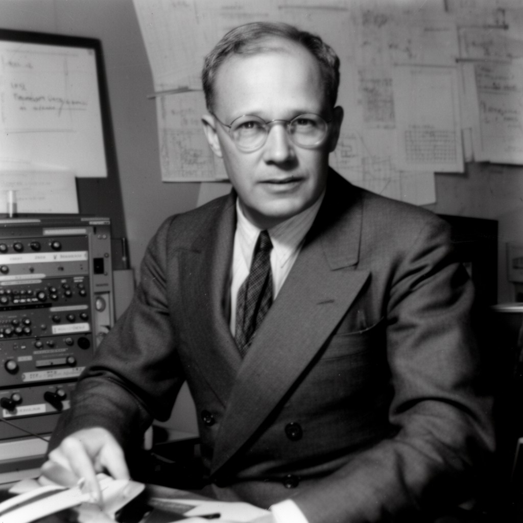 AI-generated illustration of John W. Mauchly