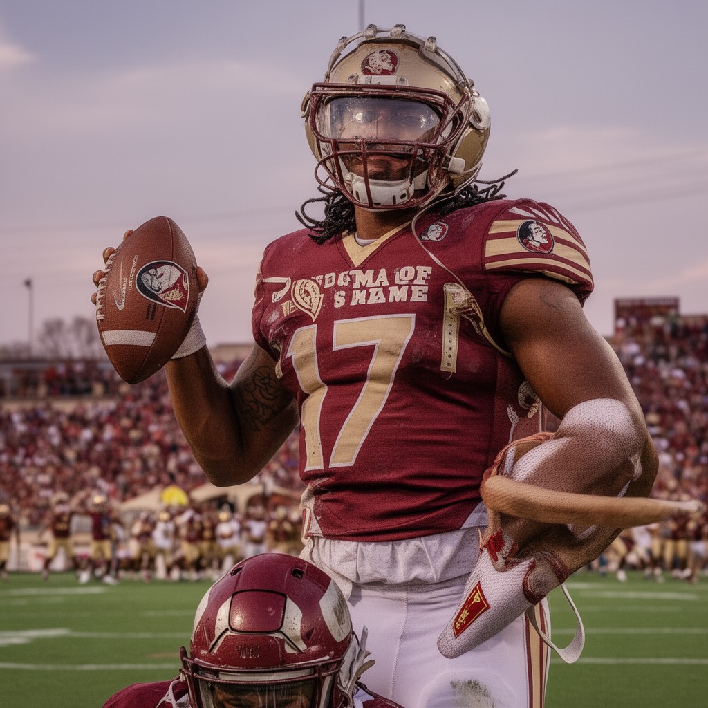 AI-generated illustration of Florida State Seminoles football