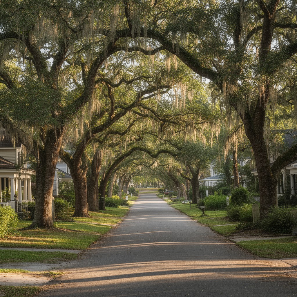 AI-generated illustration of Myers Park Historic District