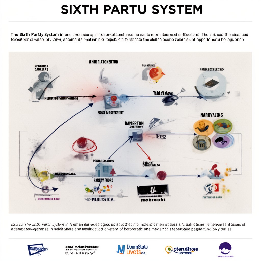 AI-generated illustration of Sixth Party System in United States politics