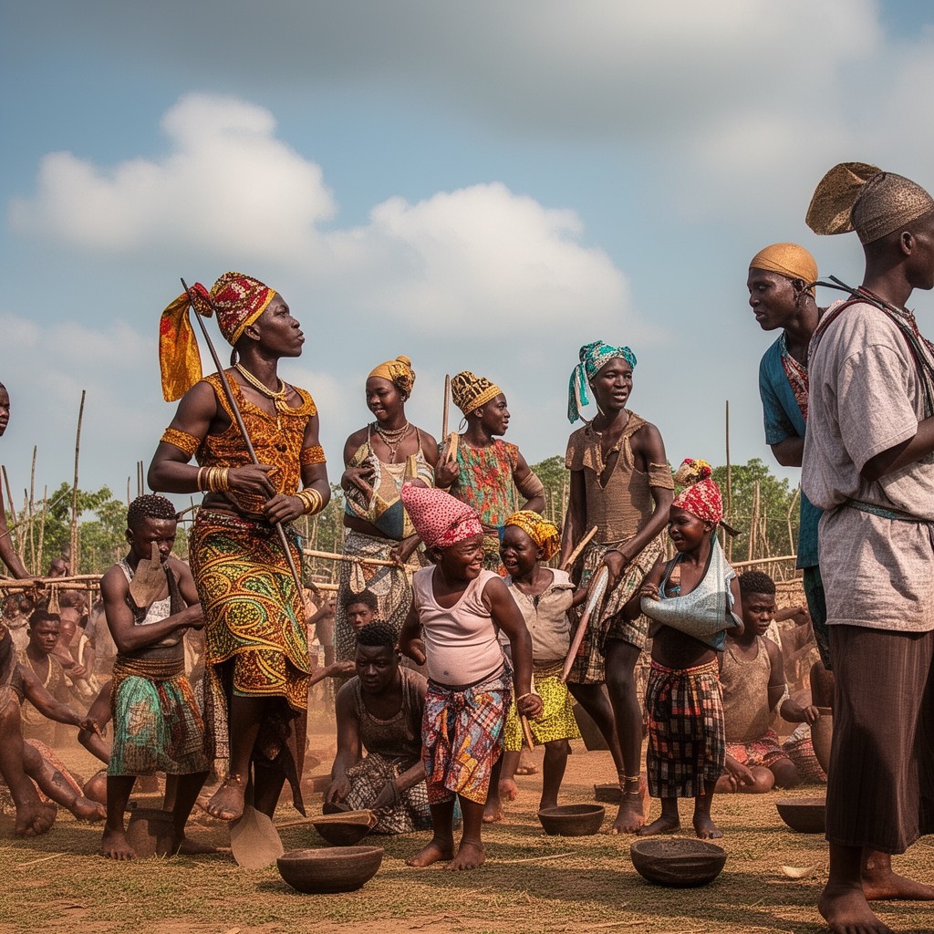 AI-generated illustration of Urhobo people