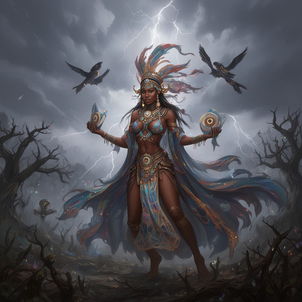 AI-generated illustration of Oya
