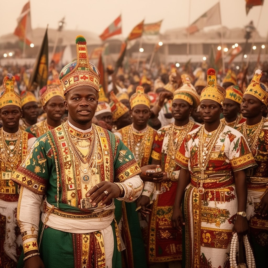 AI-generated illustration of Alaafin of Oyo
