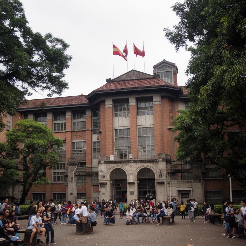 AI-generated illustration of Ateneo de Manila University