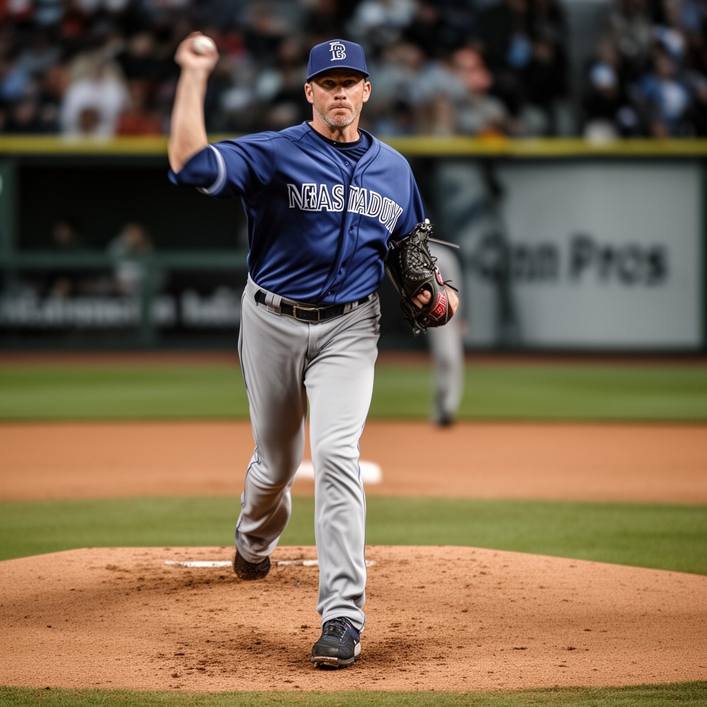 AI-generated illustration of Greg Maddux