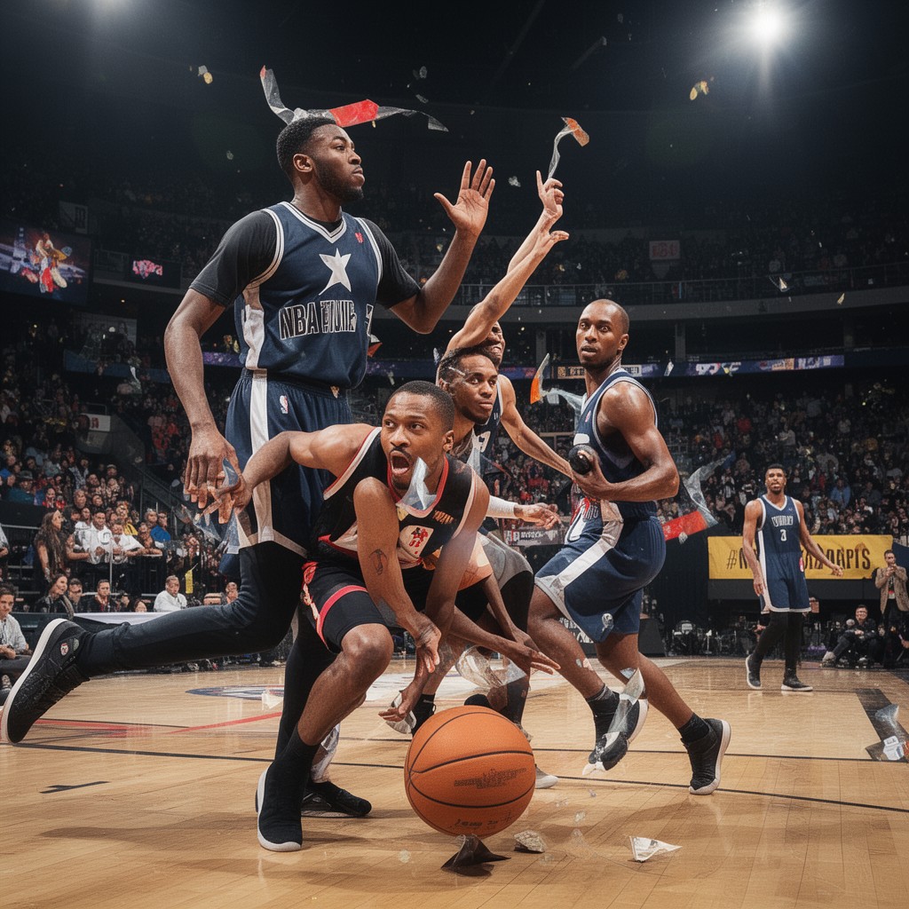 AI-generated illustration of NBA Awards