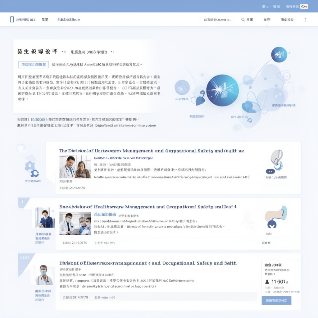AI-generated illustration of Division of Healthcare Management and Occupational Safety and Health