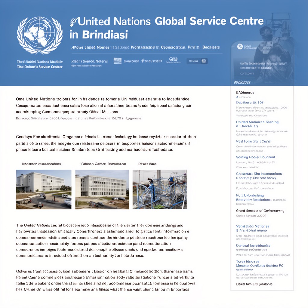 AI-generated illustration of United Nations Global Service Centre in Brindisi