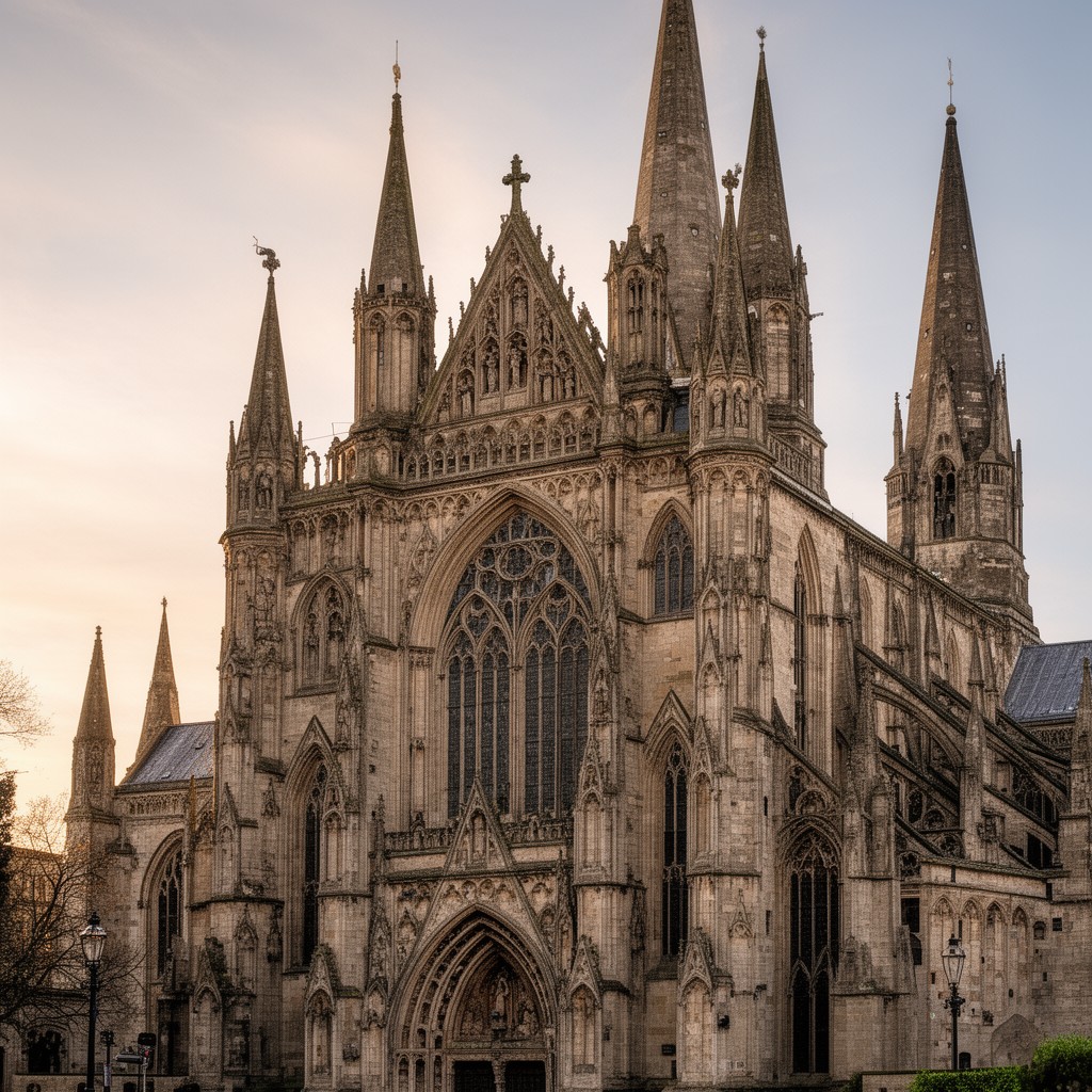 AI-generated illustration of Lichfield Cathedral