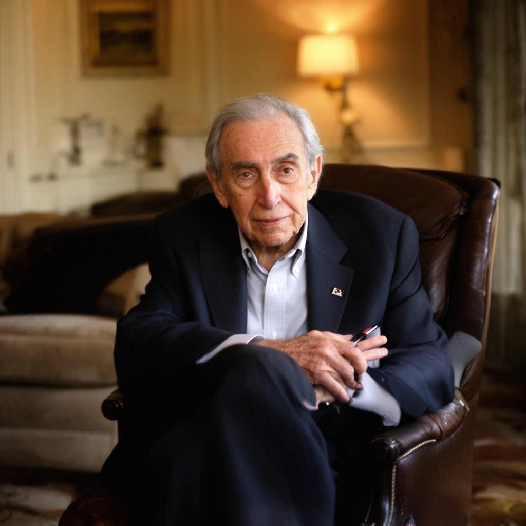 AI-generated illustration of Robert A. Caro