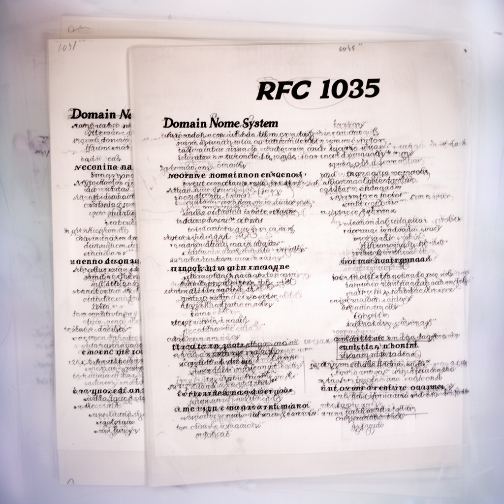 AI-generated illustration of RFC 1035