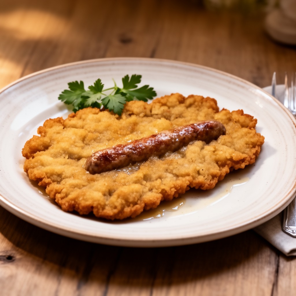 AI-generated illustration of Wiener Schnitzel