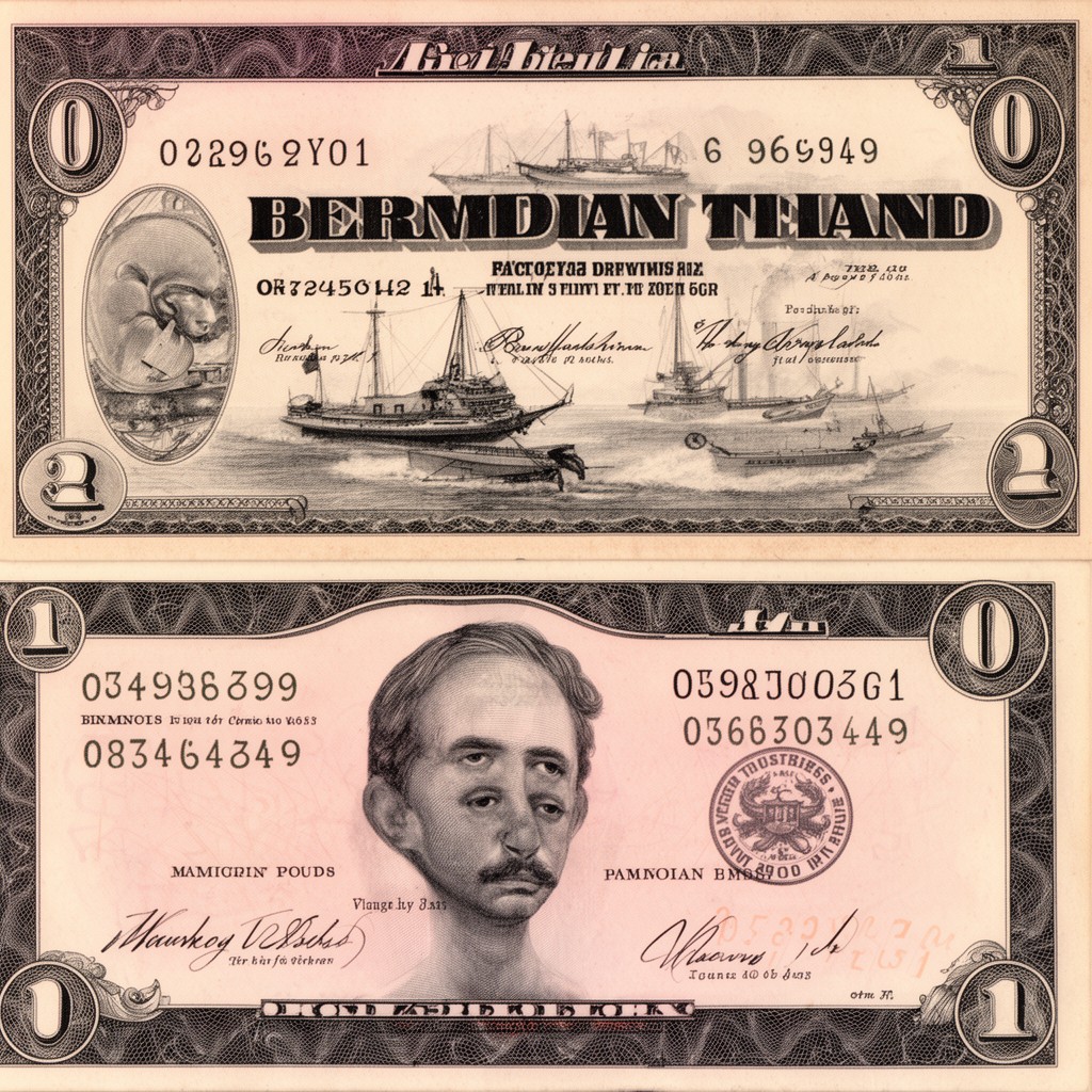AI-generated illustration of Bermudian pound