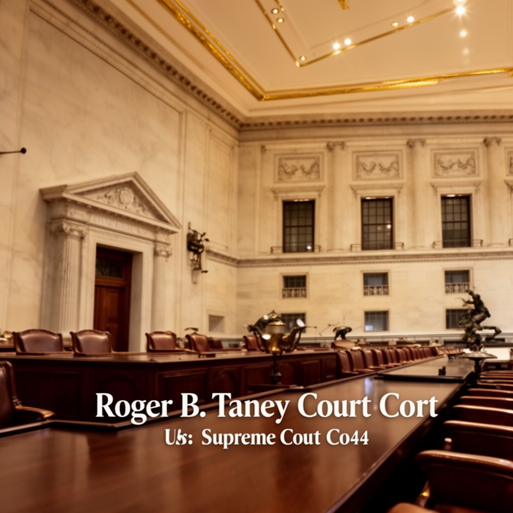 AI-generated illustration of Roger B. Taney Court