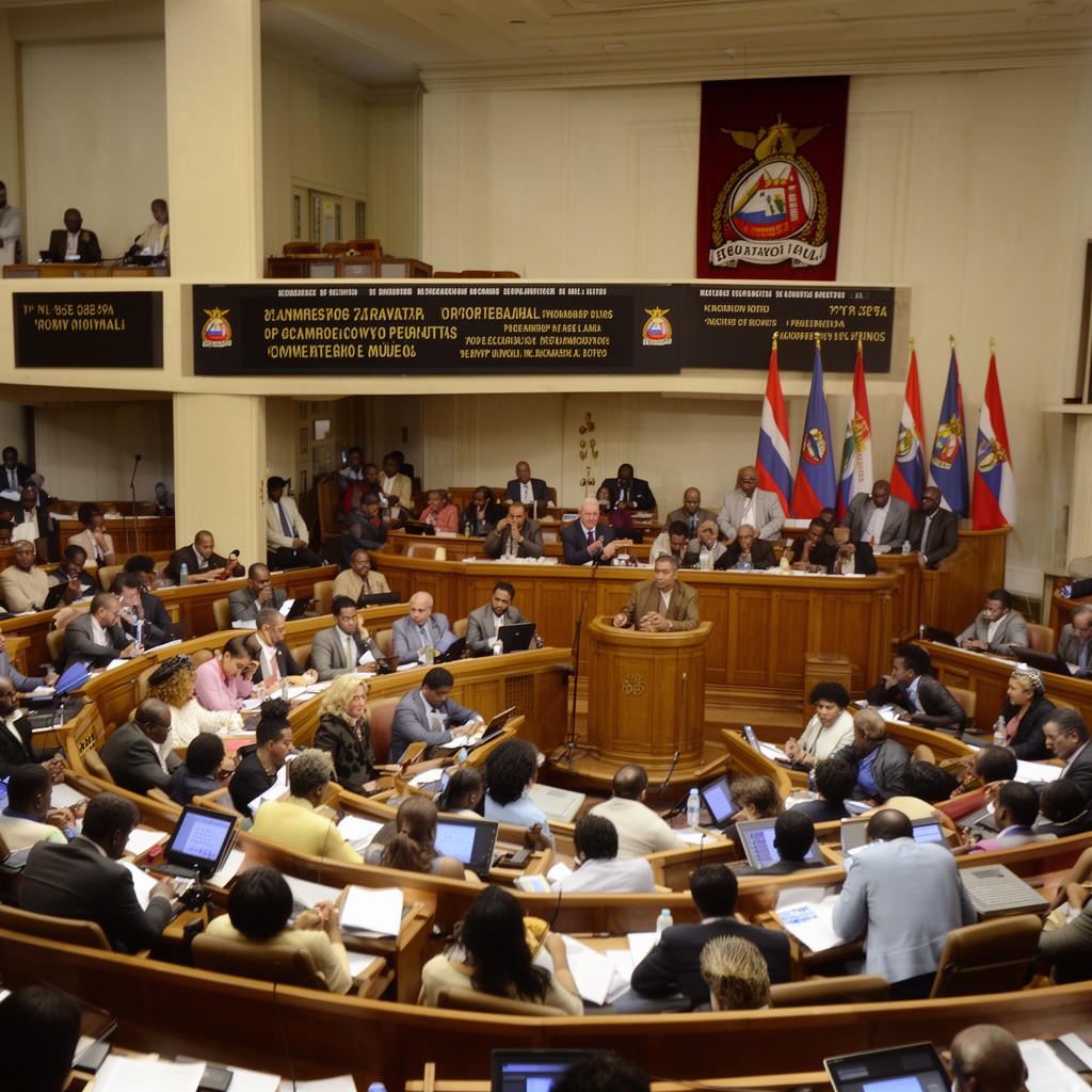 AI-generated illustration of Chamber of Deputies of Equatorial Guinea