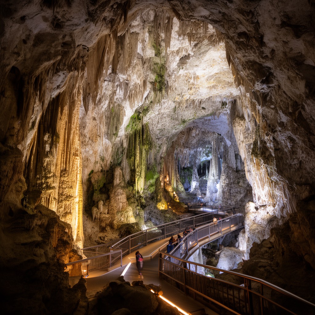 AI-generated illustration of St Michael's Cave