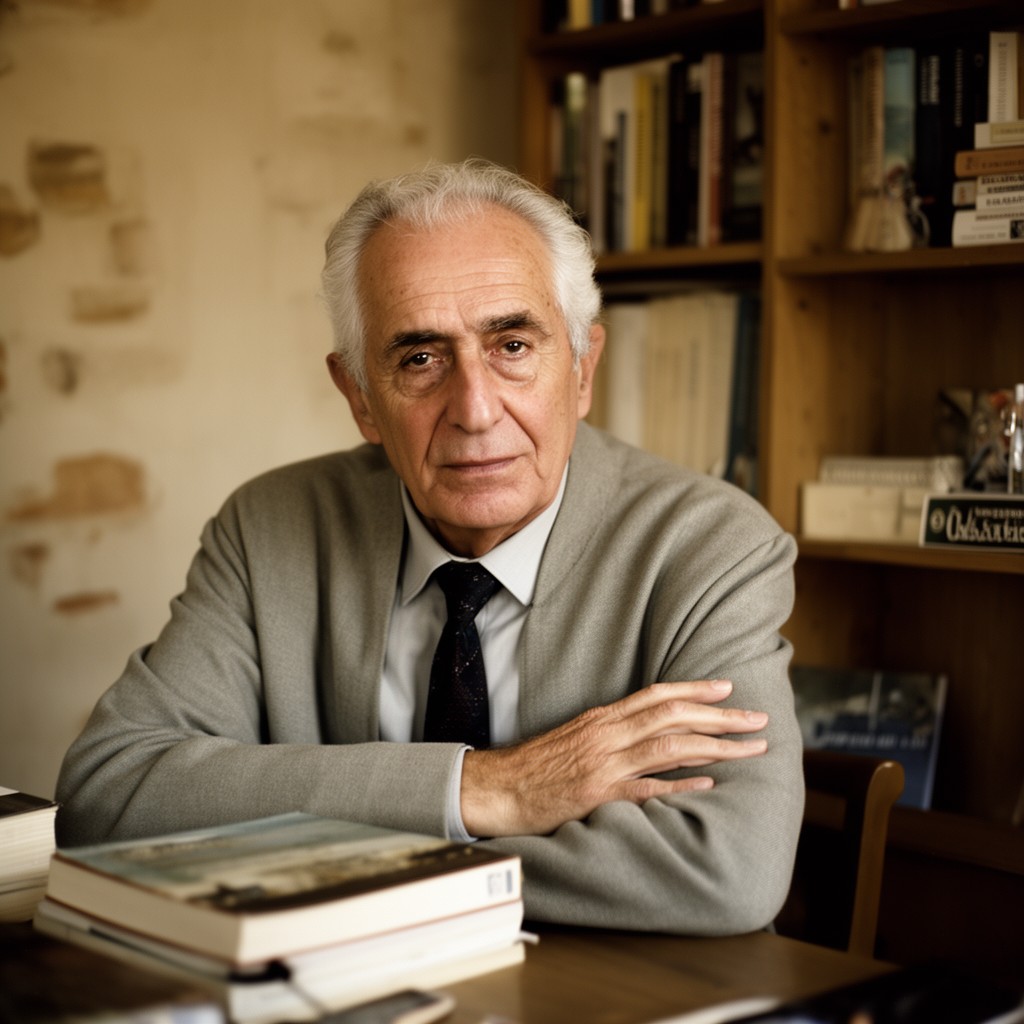 AI-generated illustration of António Lobo Antunes