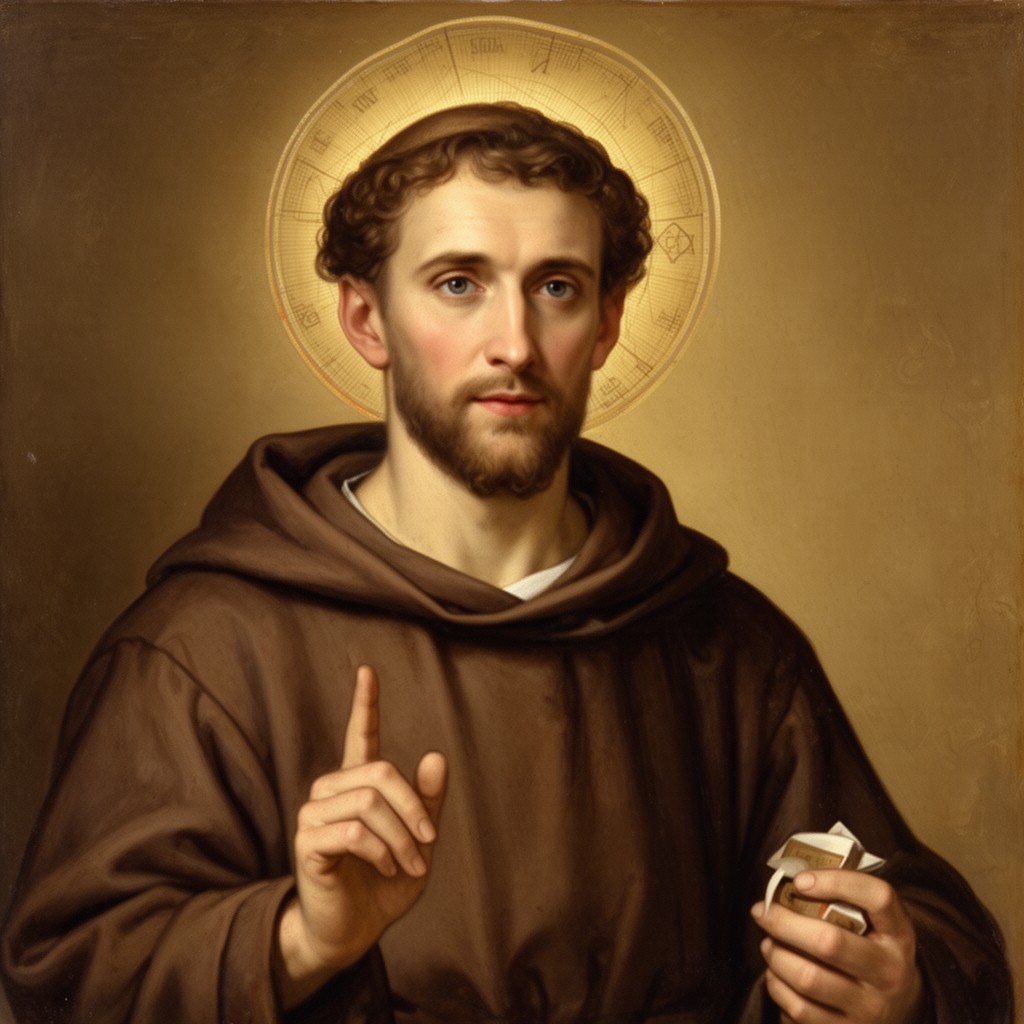 AI-generated illustration of Saint Anthony of Padua