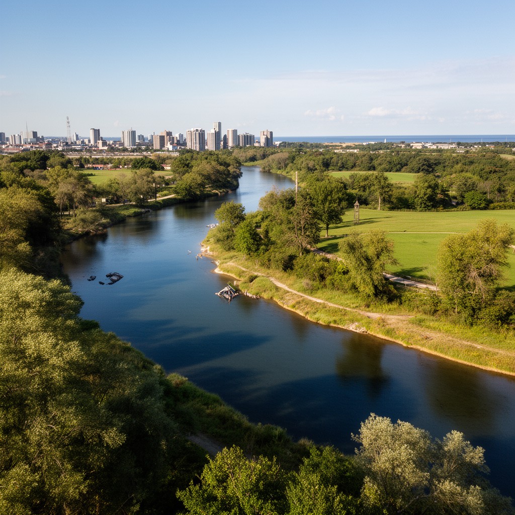 AI-generated illustration of Credit River