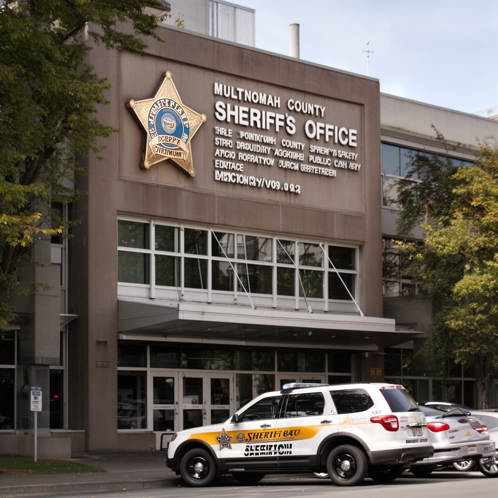 AI-generated illustration of Multnomah County Sheriff’s Office