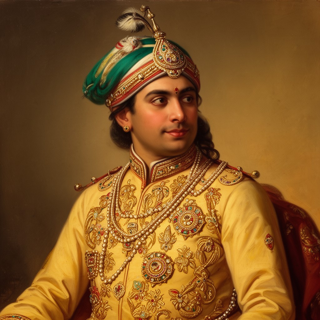 AI-generated illustration of Mahadji Shinde