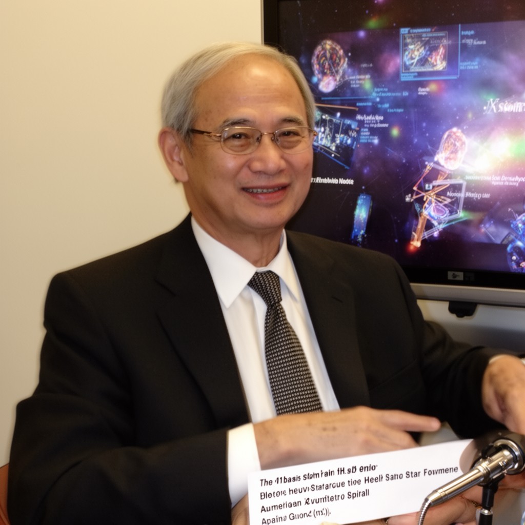 AI-generated illustration of Frank H. Shu