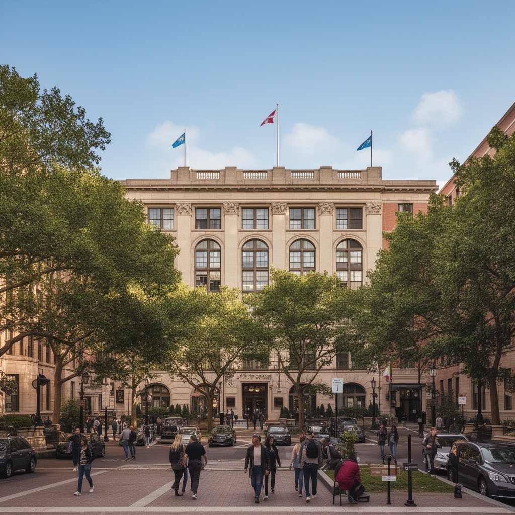 AI-generated illustration of Hunter College High School
