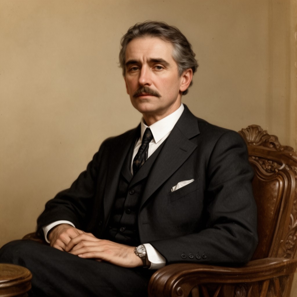 AI-generated illustration of Alfred Koerner