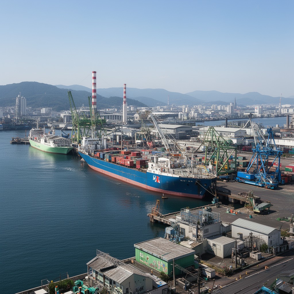 AI-generated illustration of Port of Amagasaki