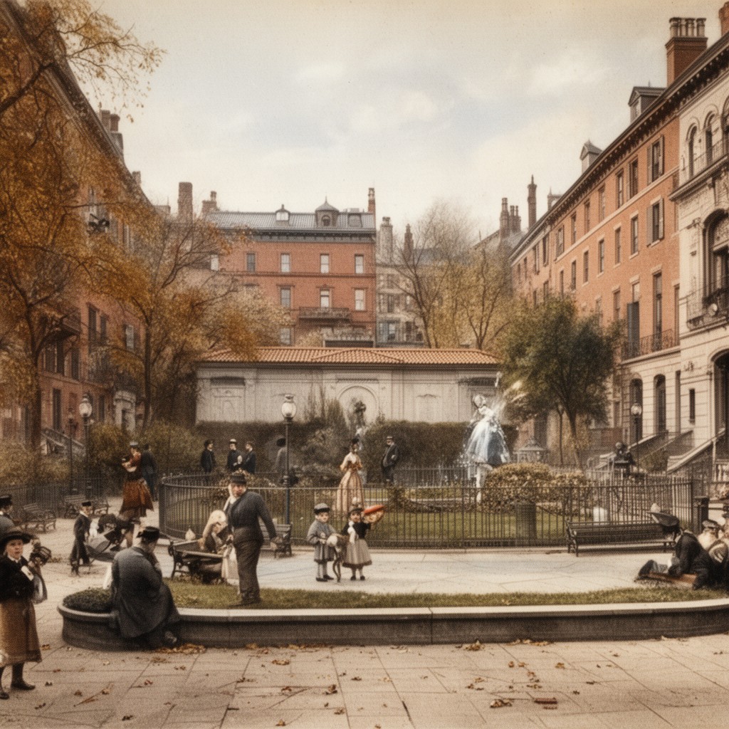 AI-generated illustration of Washington Square