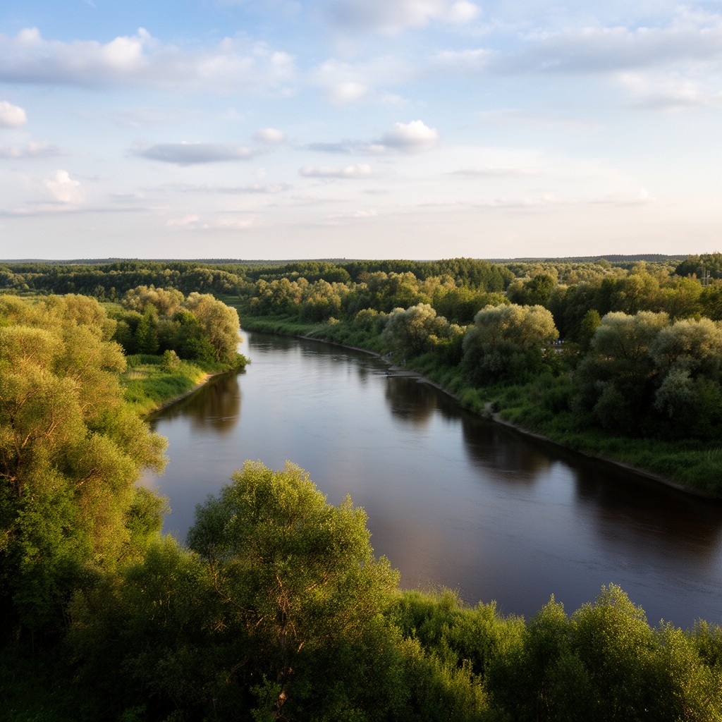 AI-generated illustration of Vetluga River