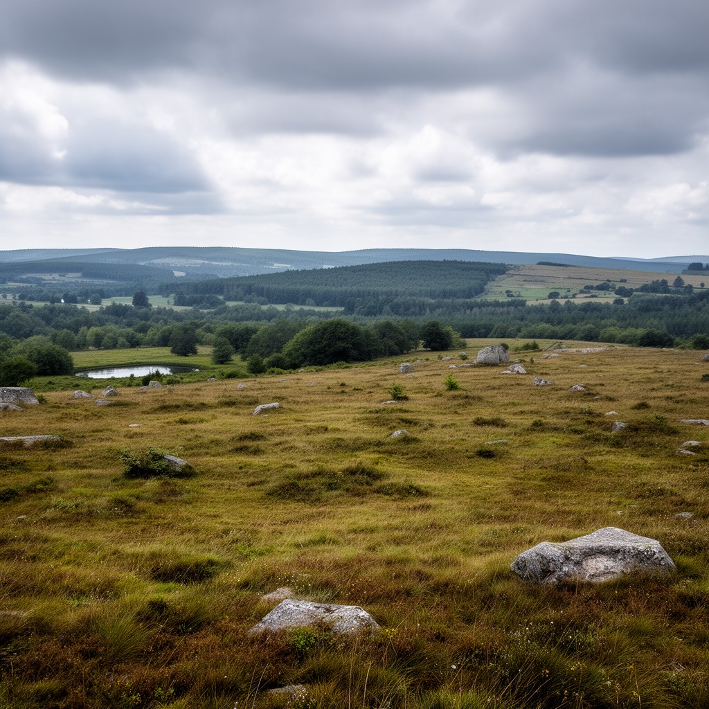 AI-generated illustration of Plateau de Millevaches