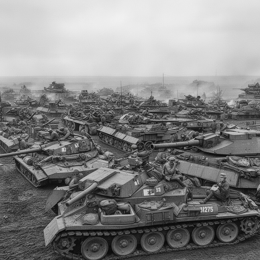 AI-generated illustration of Panzer division