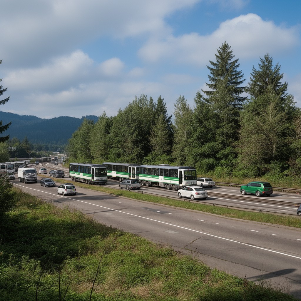 AI-generated illustration of Oregon Department of Transportation