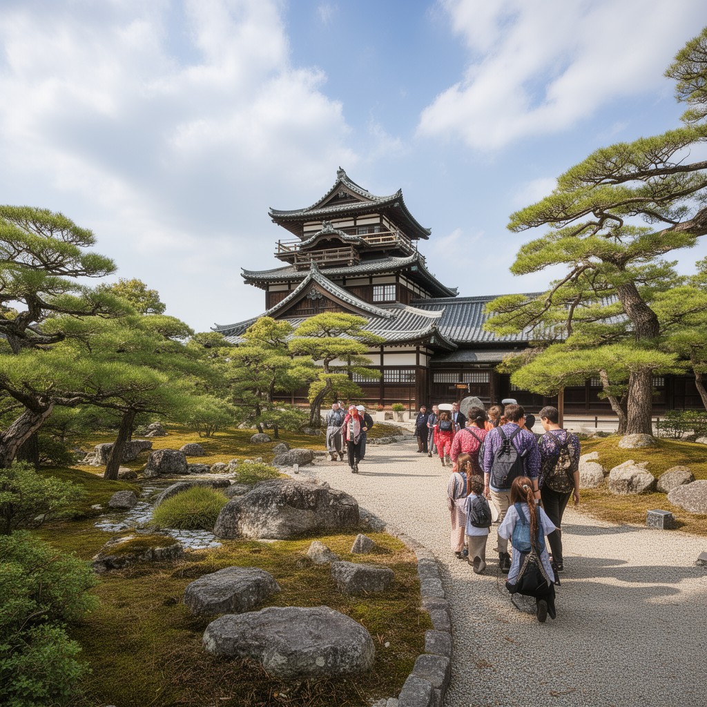 AI-generated illustration of Nijō Castle