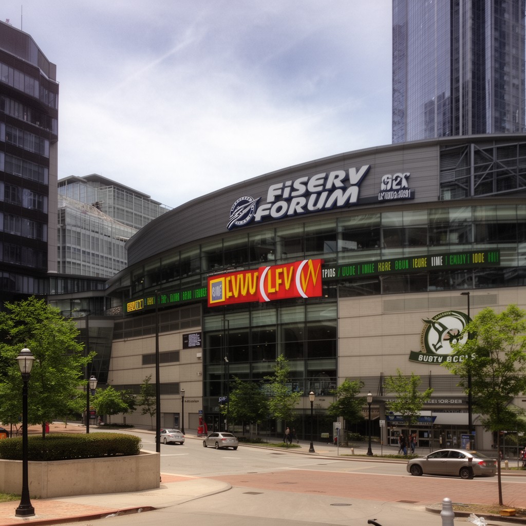 AI-generated illustration of Fiserv Forum