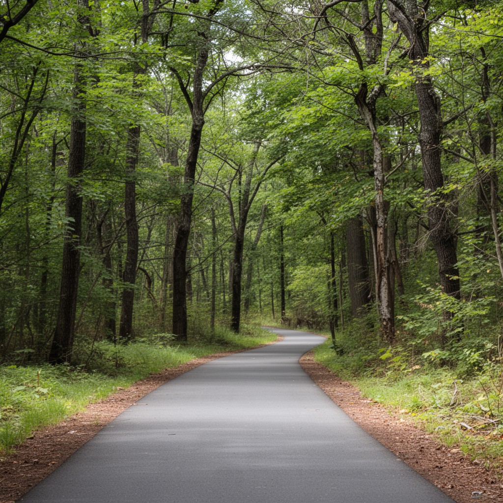 AI-generated illustration of Torrey C. Brown Rail Trail