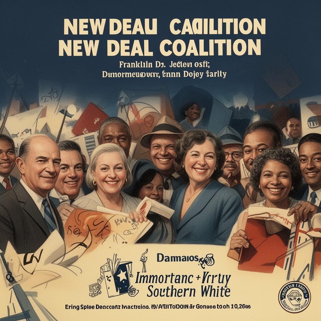 AI-generated illustration of New Deal coalition