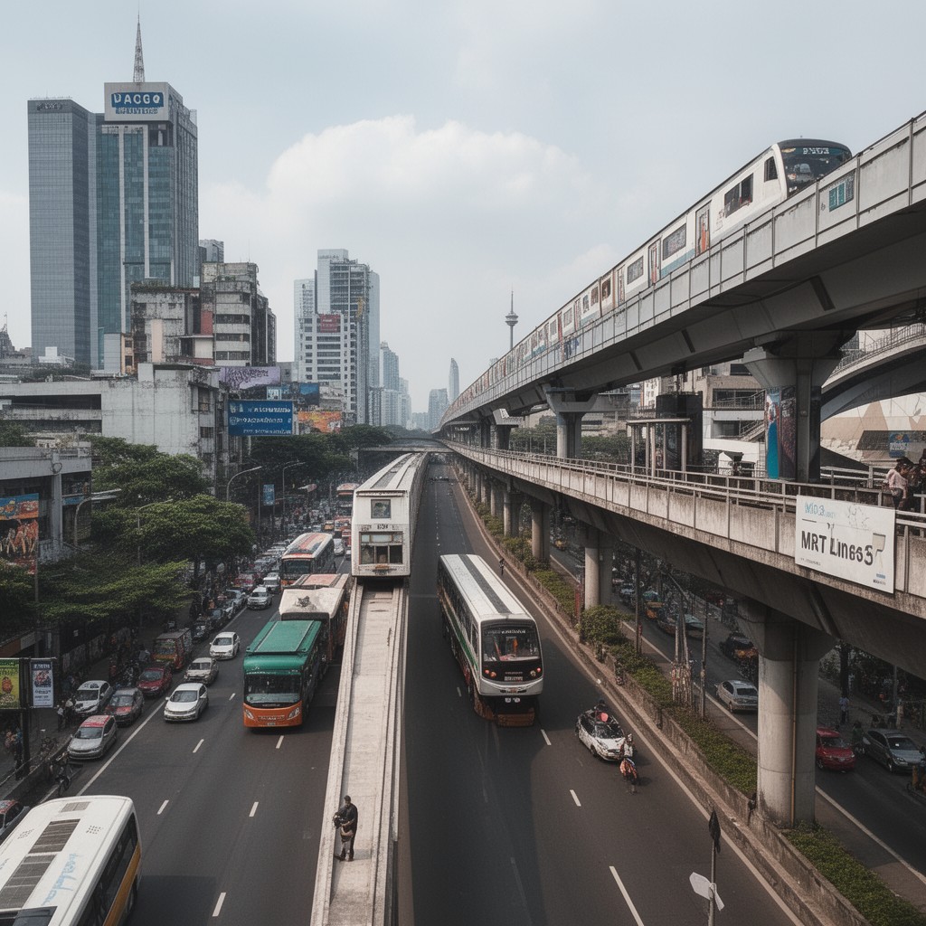 AI-generated illustration of MRT Line 3