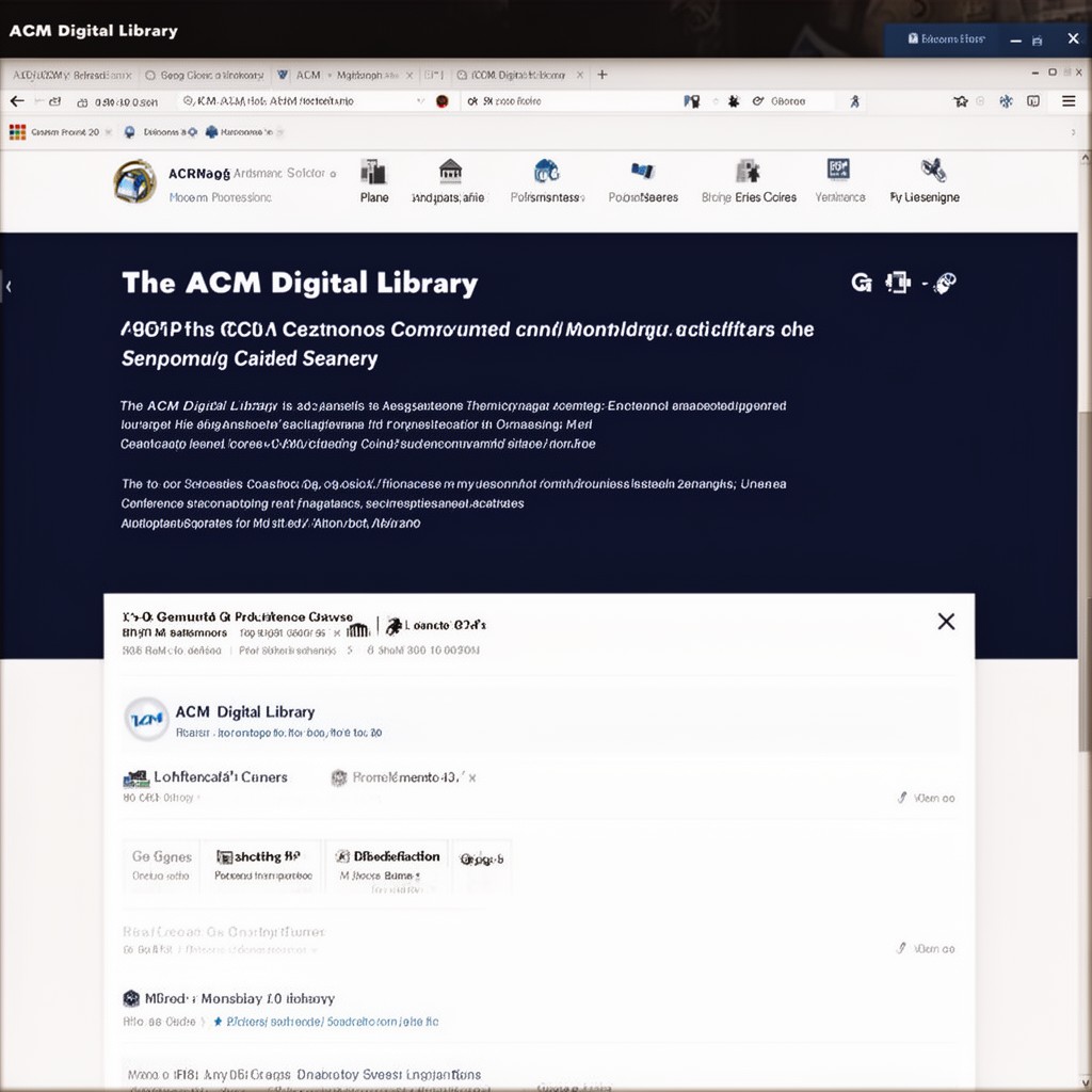 AI-generated illustration of ACM Digital Library