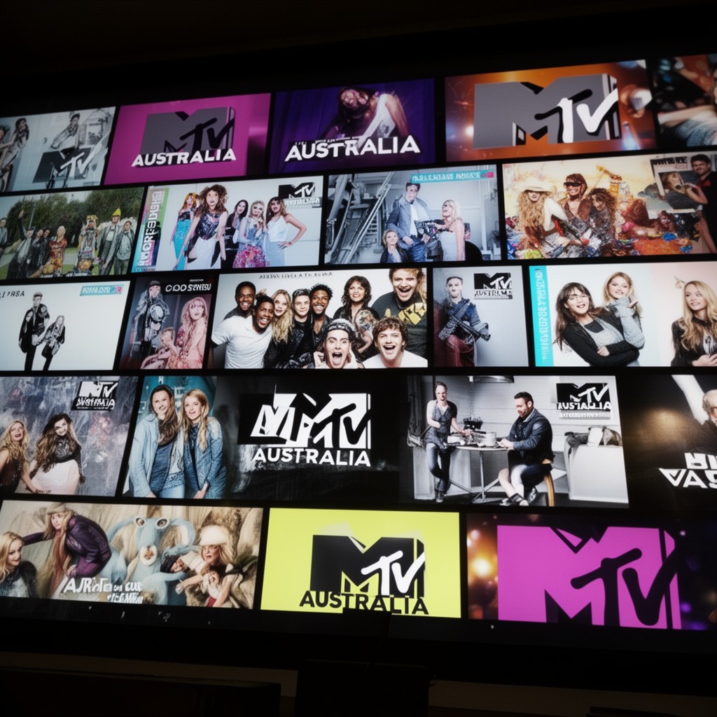 AI-generated illustration of MTV Australia