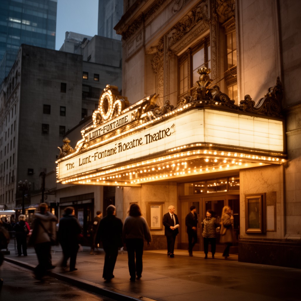 AI-generated illustration of Lunt-Fontanne Theatre
