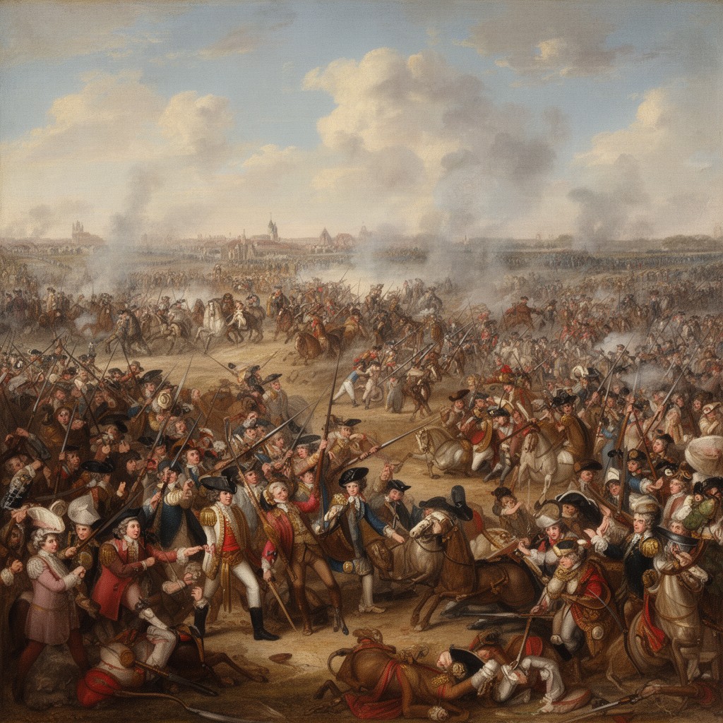 AI-generated illustration of Battle of Seneffe