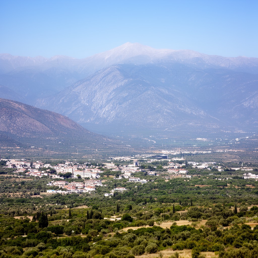 AI-generated illustration of central Greece