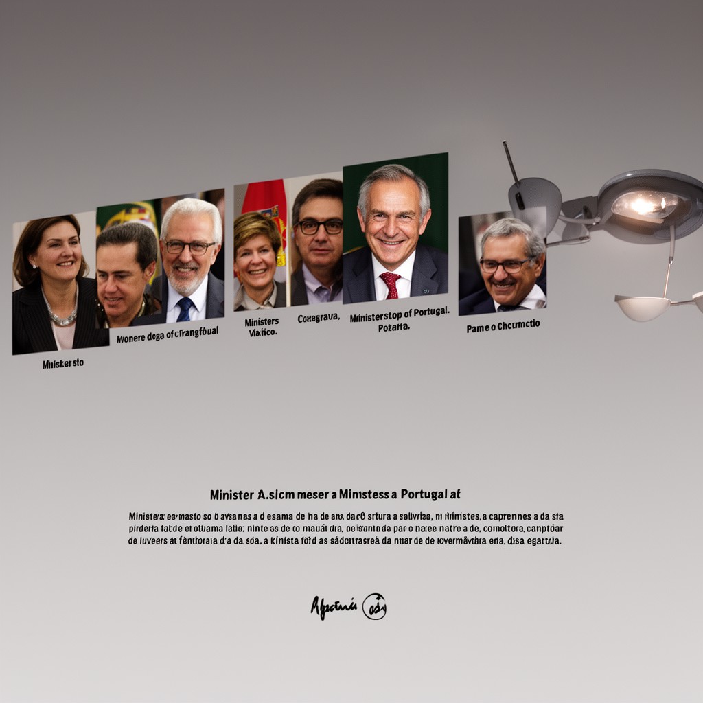 AI-generated illustration of Ministers of Portugal