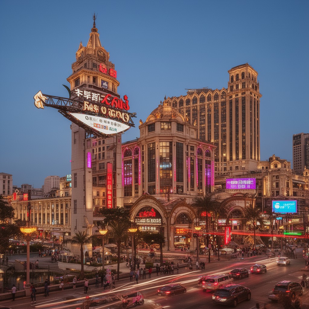 AI-generated illustration of Las Vegas of the East